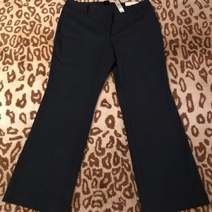 Ann Taylor navy trousers as 16 NWT $90 retail